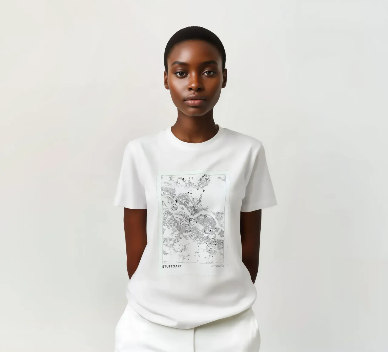Stuttgart t-shirt da The Cartography Collection