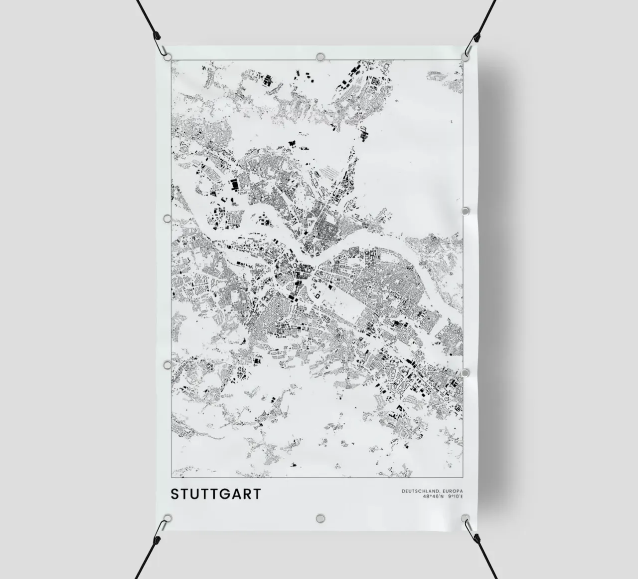 Stuttgart telo in pvc da The Cartography Collection