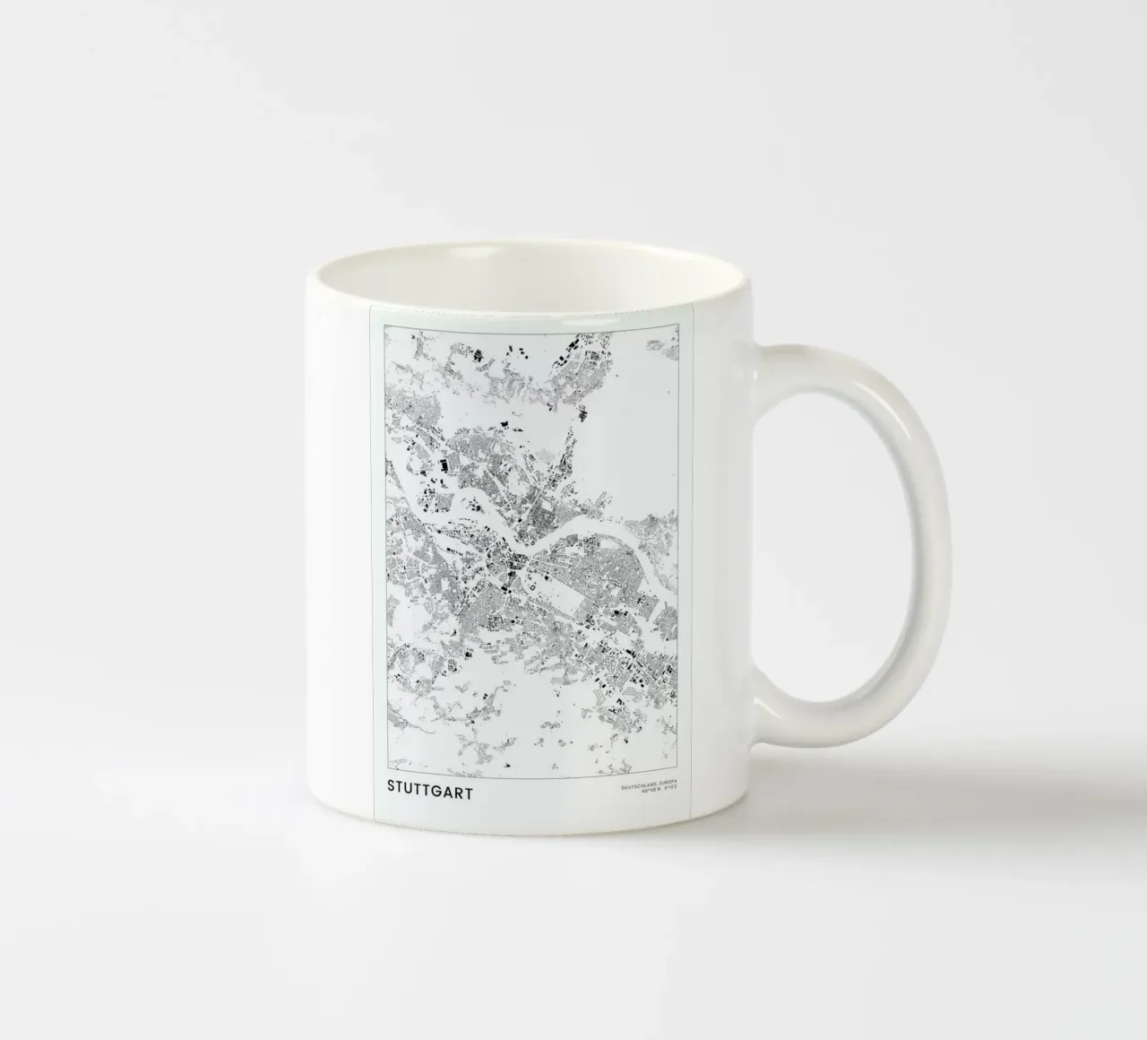 Stuttgart tazza in ceramica da The Cartography Collection