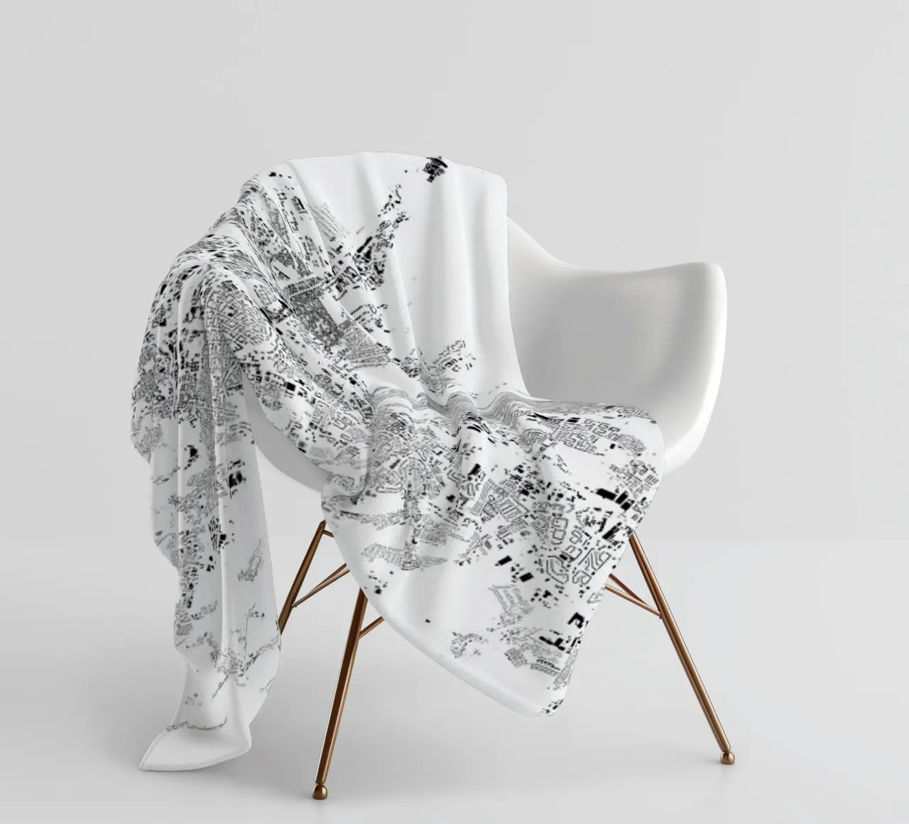 Stuttgart coperta in pile da The Cartography Collection