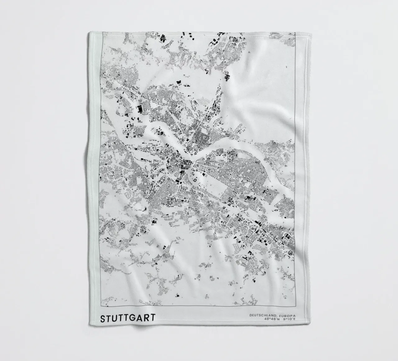 Stuttgart coperta in pile da The Cartography Collection