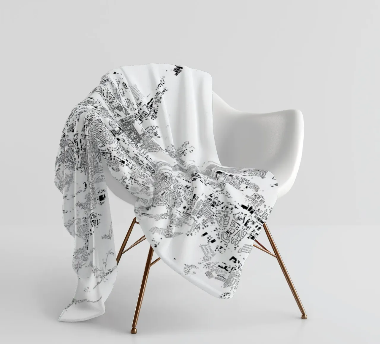 Stuttgart coperta in pile da The Cartography Collection