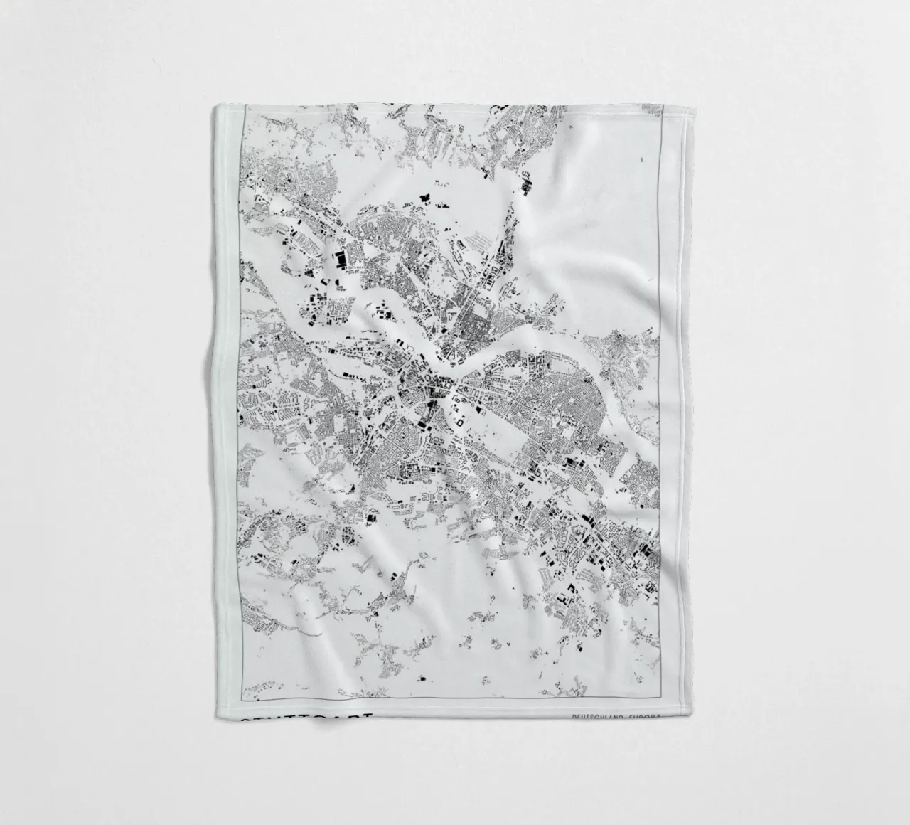 Stuttgart coperta in pile da The Cartography Collection