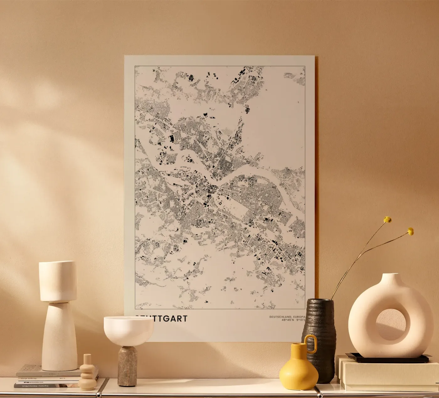 Stuttgart Acryl-Glas von The Cartography Collection