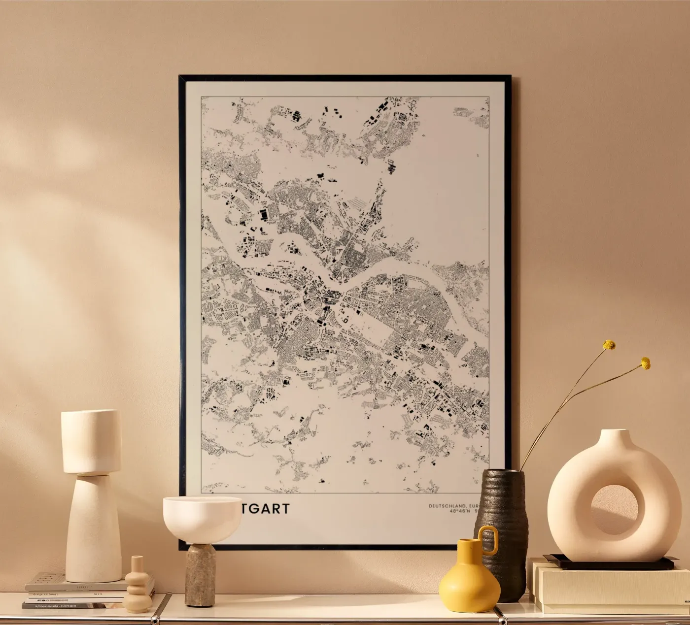 Stuttgart Poster von The Cartography Collection