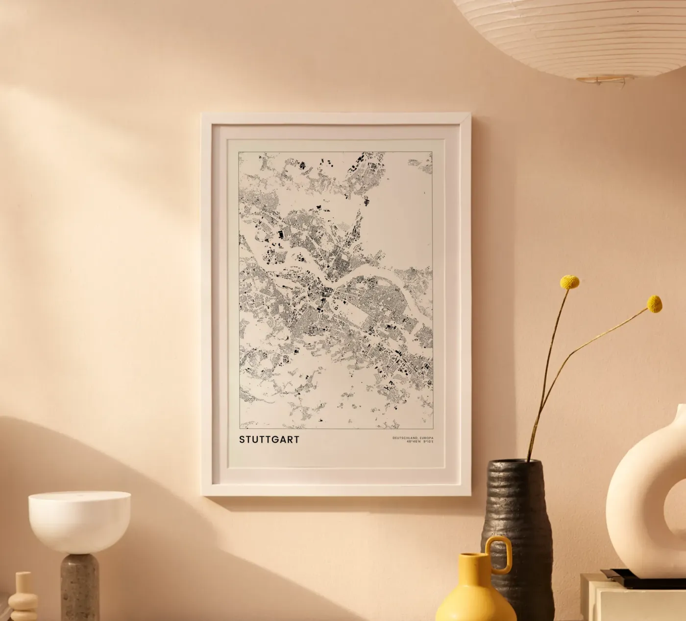 Stuttgart Poster von The Cartography Collection