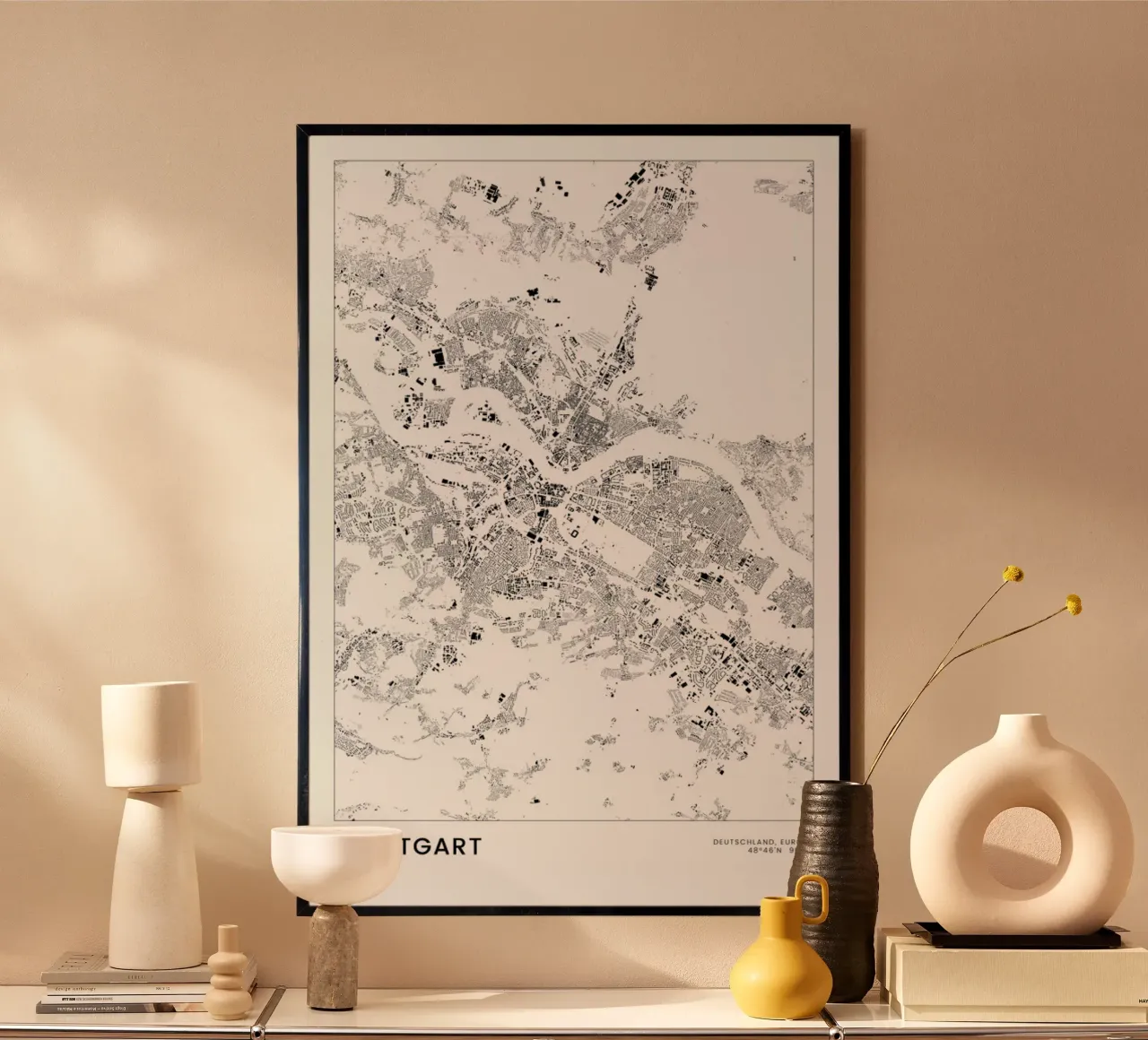 Stuttgart poster da The Cartography Collection