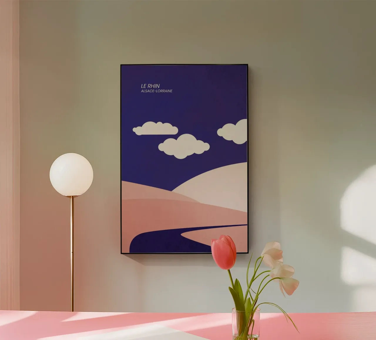 Le Rhin plexiglass da The Cartography Collection