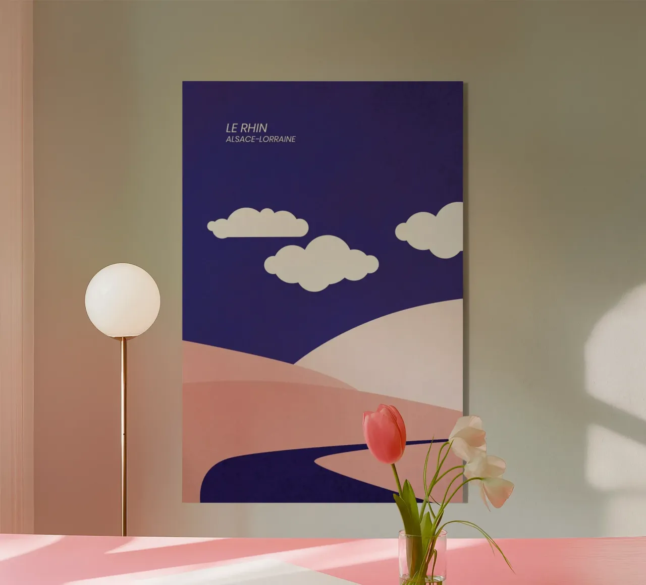 Le Rhin plexiglass da The Cartography Collection