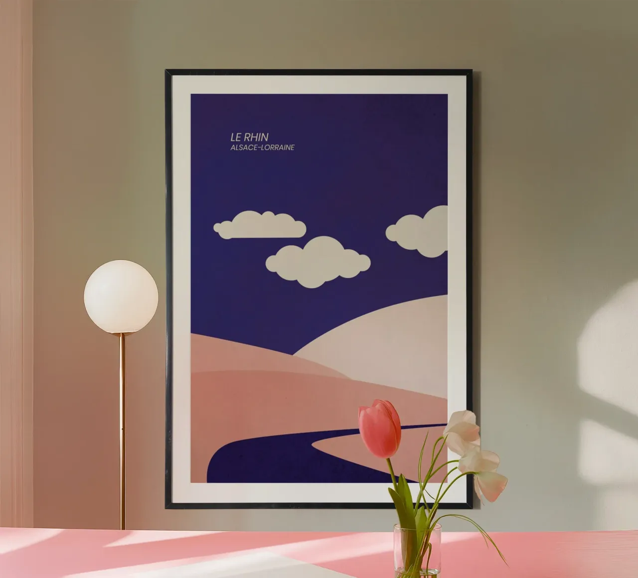 Le Rhin poster by The Cartography Collection