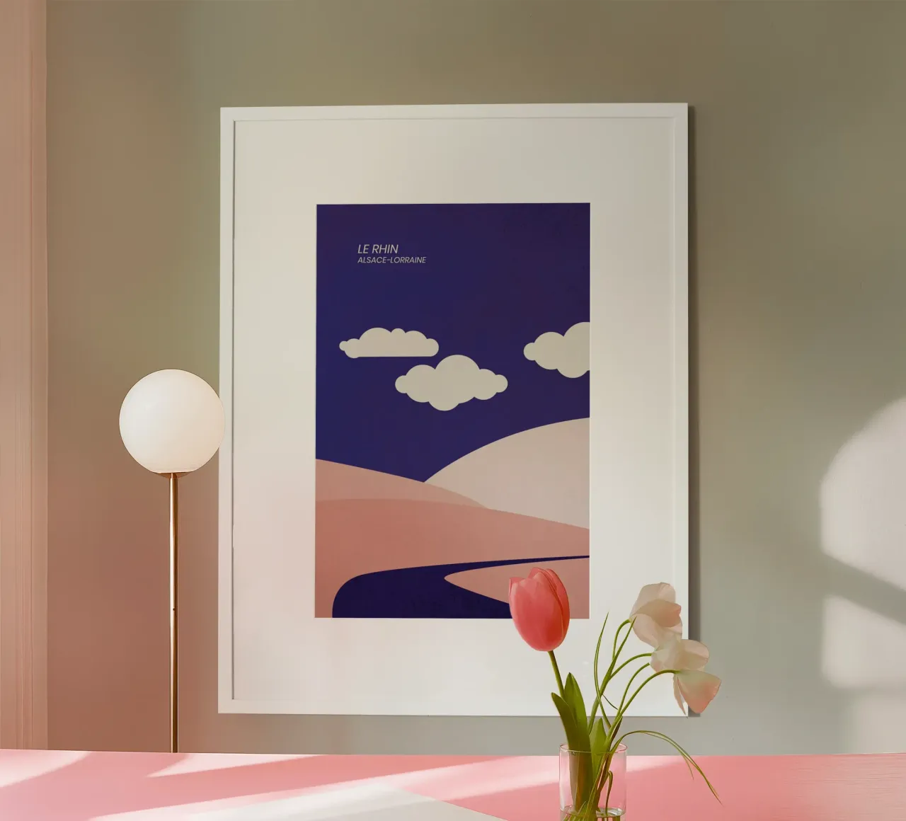 Le Rhin poster by The Cartography Collection