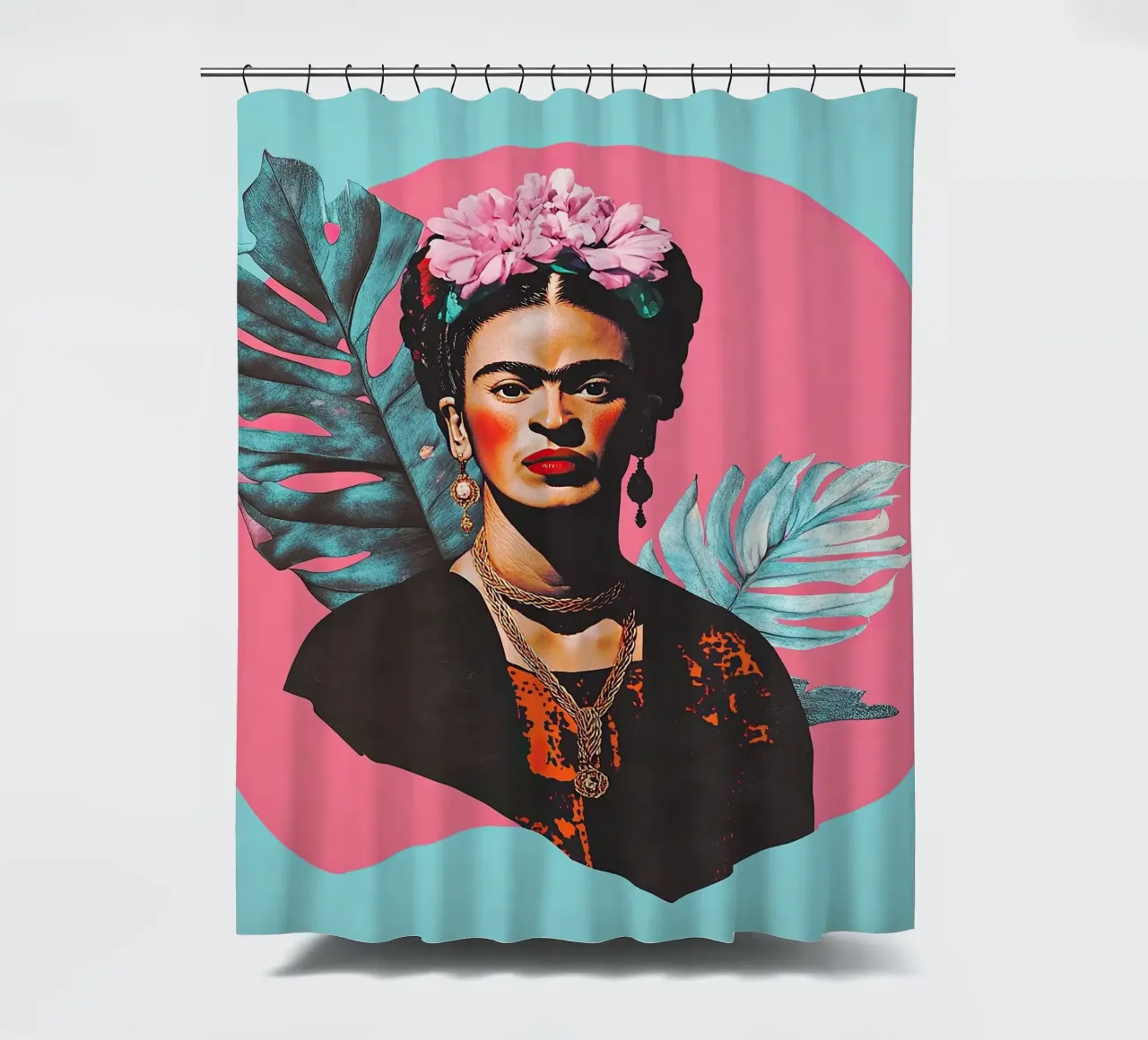 Frida Kahlo - Collegata in pace tenda da doccia da Fantasias Florales