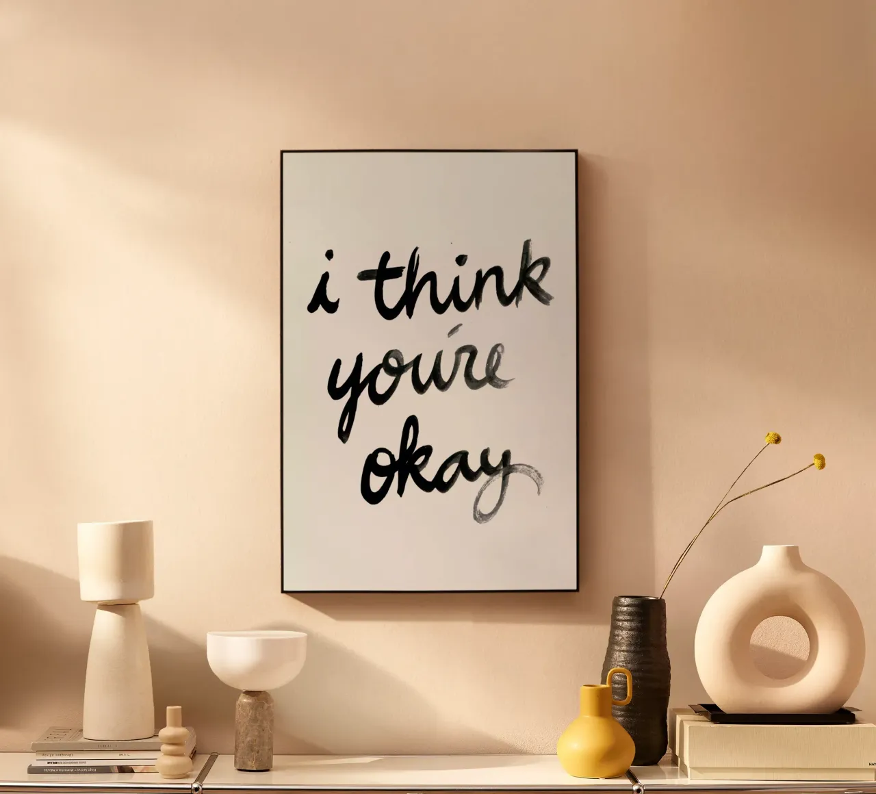 Youre Okay acrylic glass by Dead Language