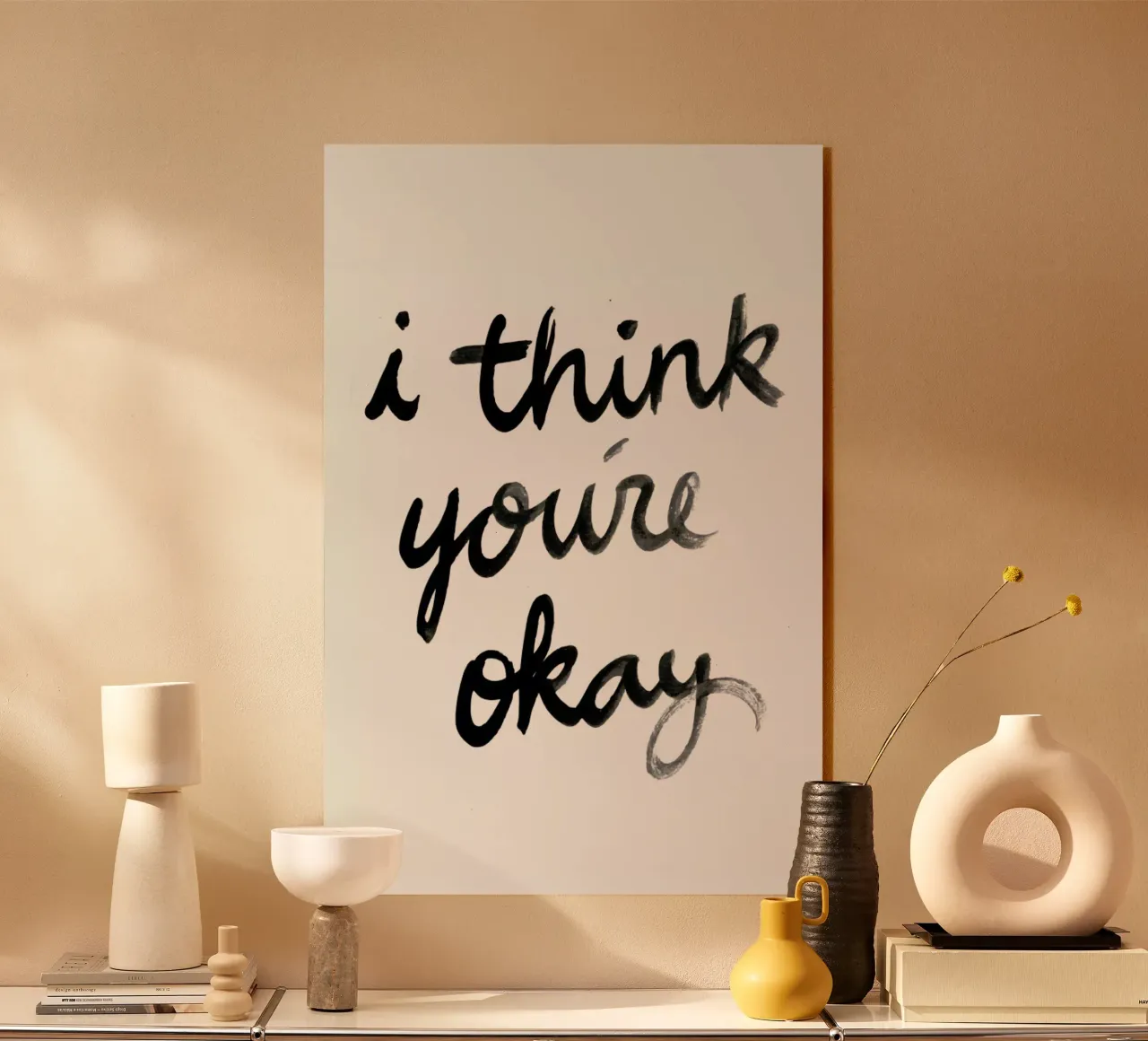 Youre Okay acrylic glass by Dead Language