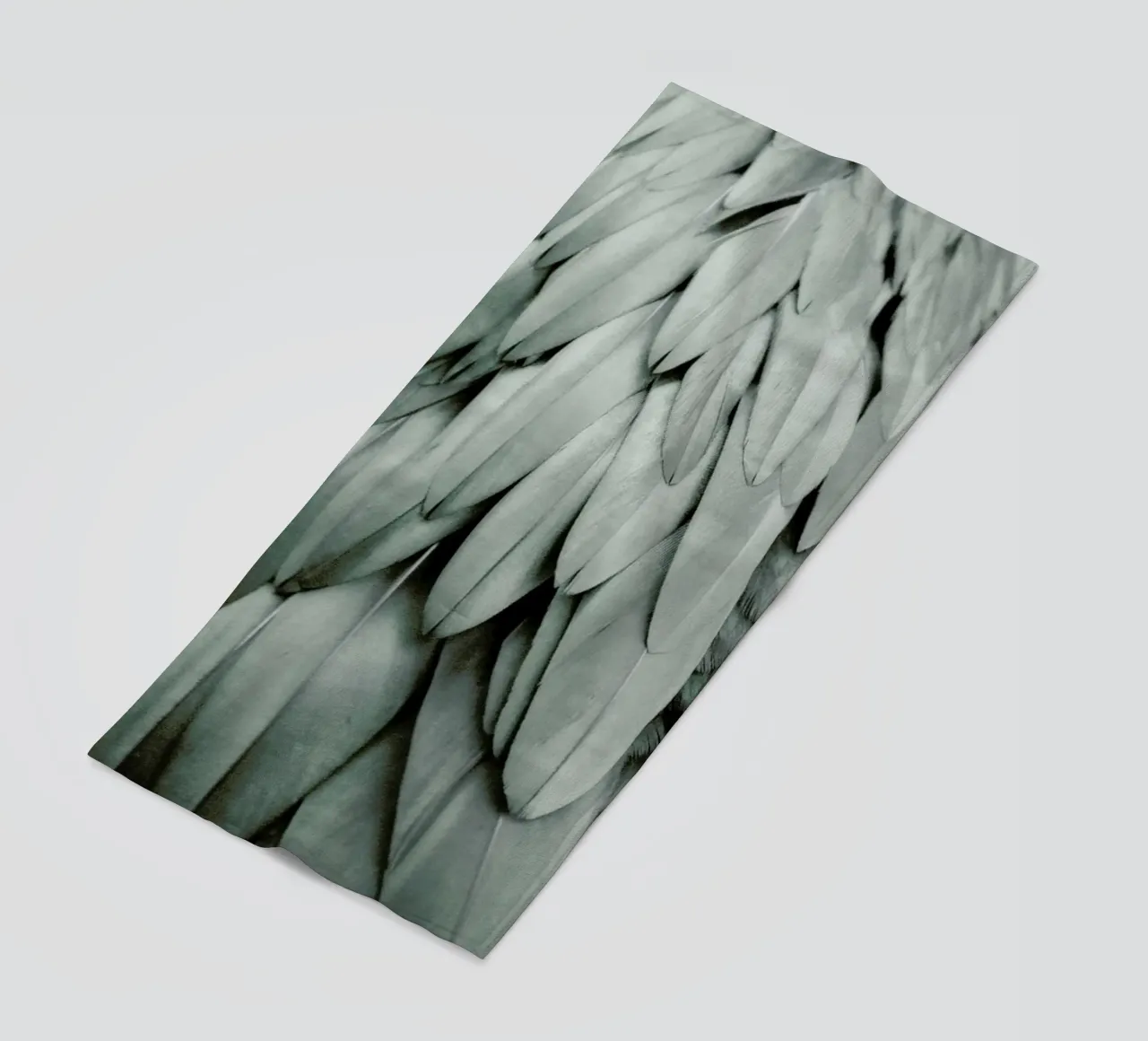 Feathers Eucalyptus Green telo mare da Monika Strigel