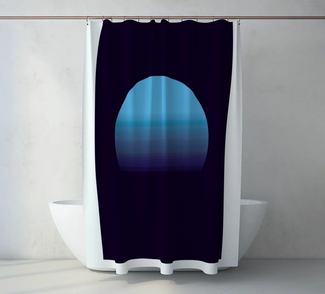 Midnight #5 shower curtain by daylight design studio