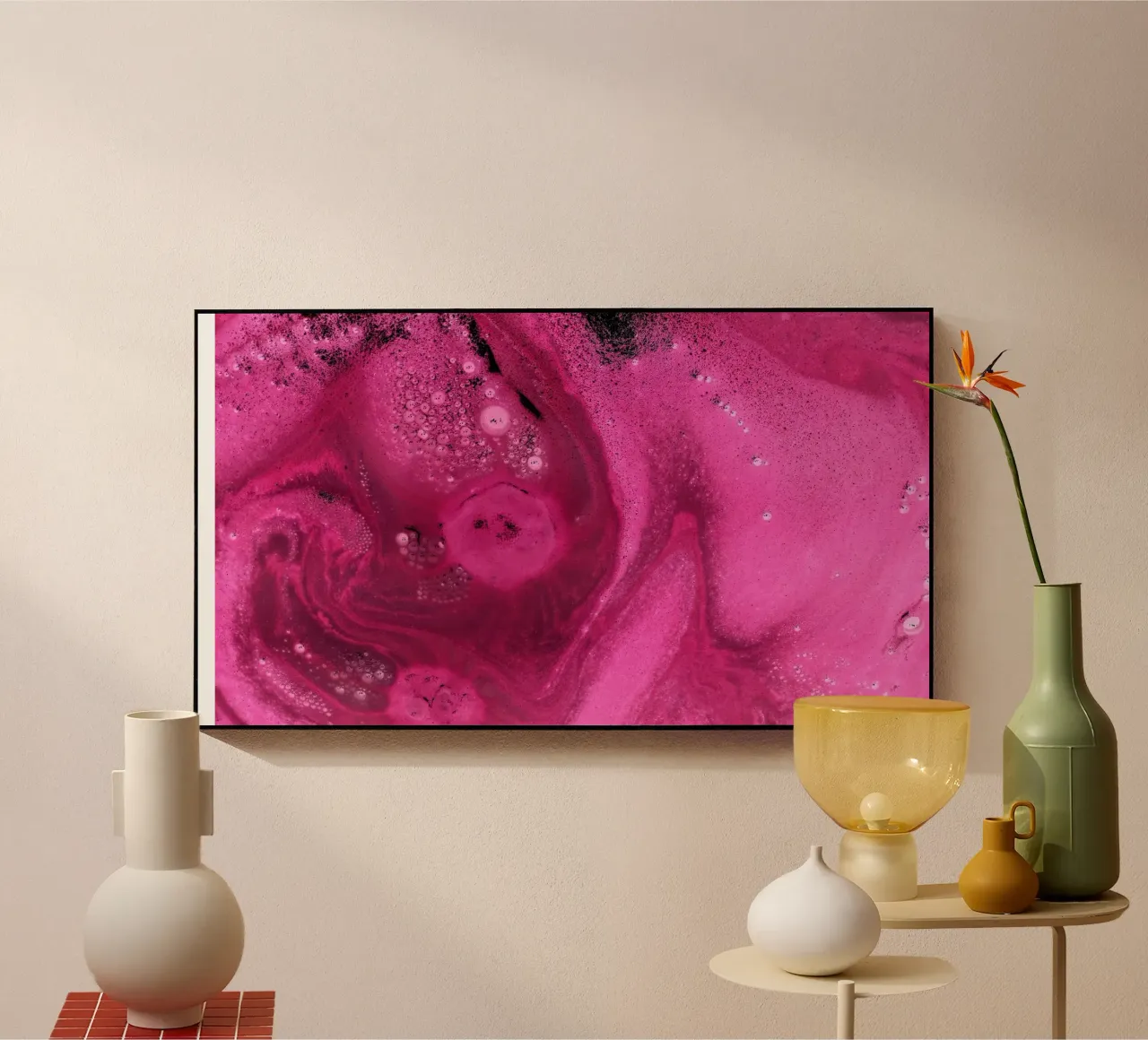 Purple acrylic glass by Massimo Frascogna