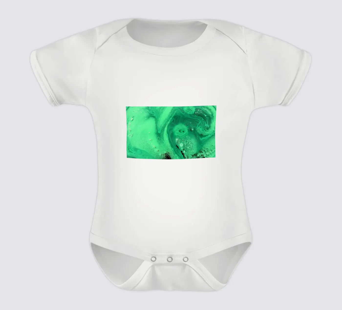 Green Kurzarm Babybody von Massimo Frascogna