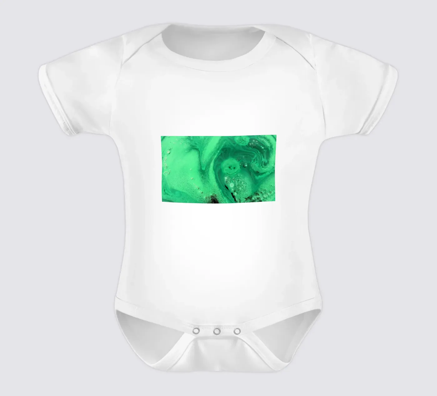 Green Kurzarm Babybody von Massimo Frascogna