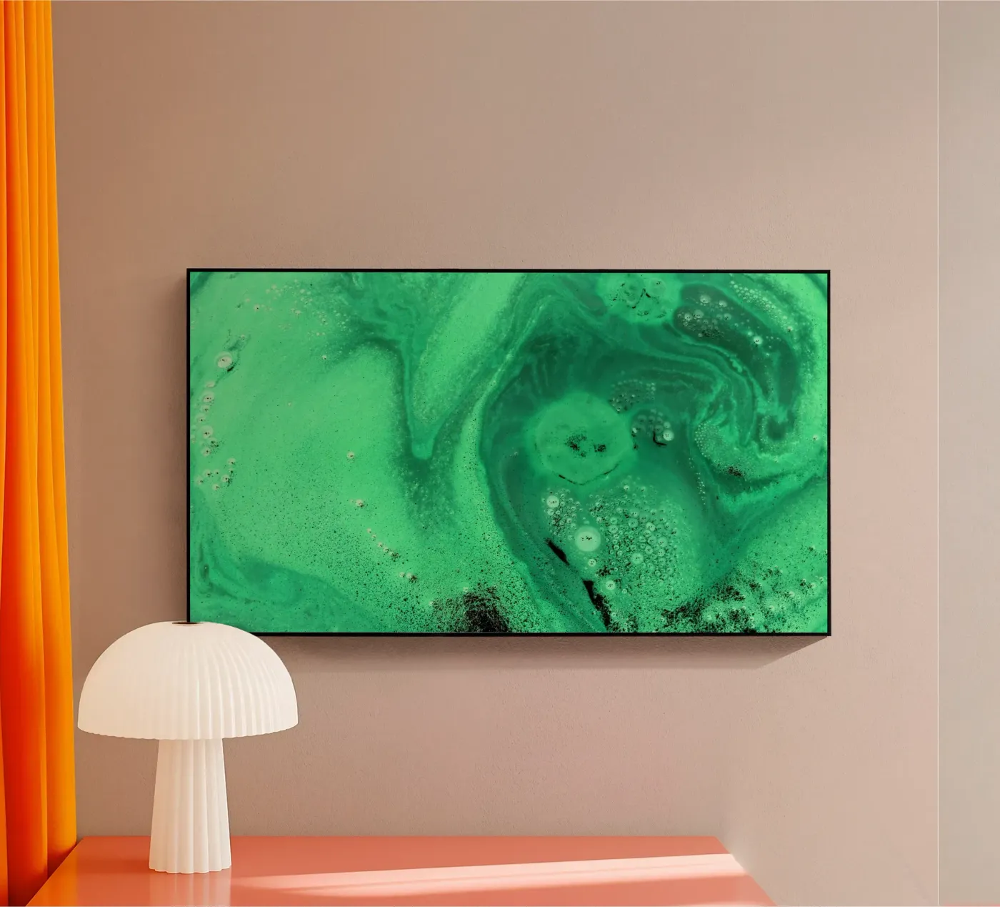 Green acryl van Massimo Frascogna