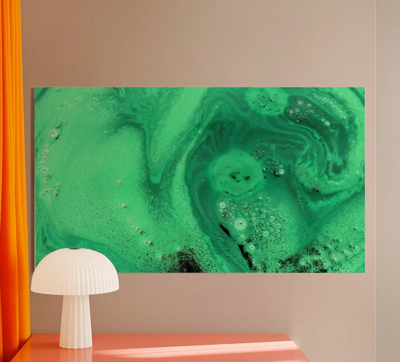 Green acryl van Massimo Frascogna