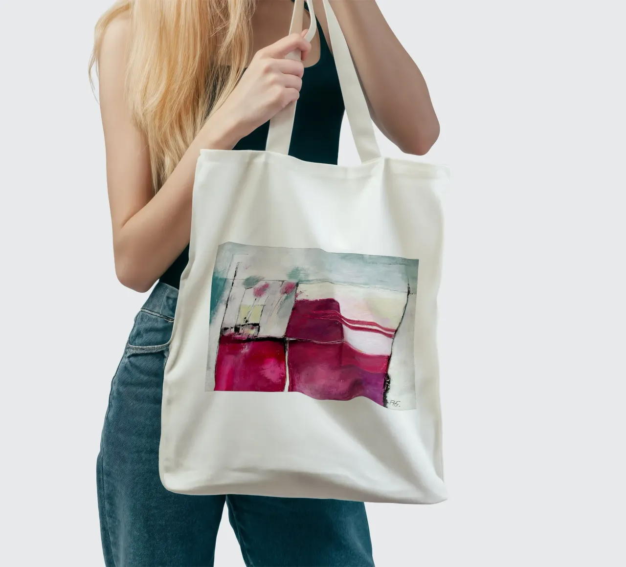 Himbeerfeld borsa in juta da Anita Gewald