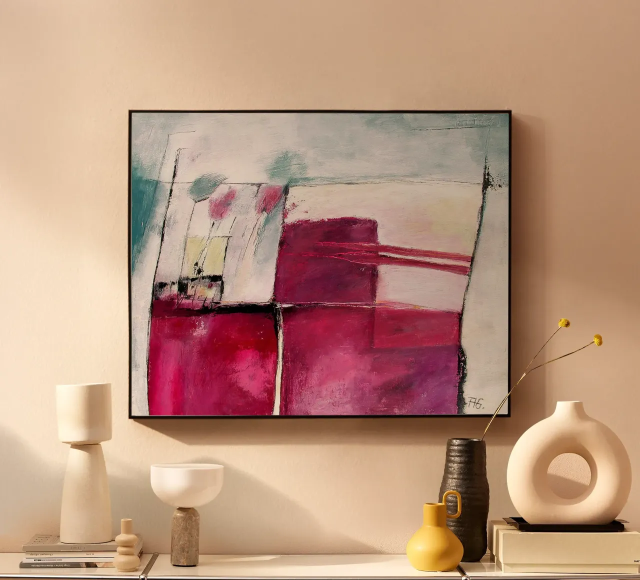 Himbeerfeld plexiglass da Anita Gewald