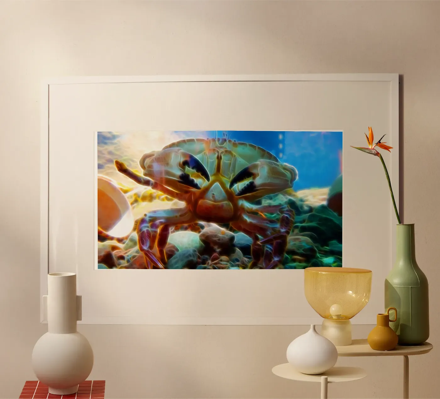 Krab poster van Massimo Frascogna