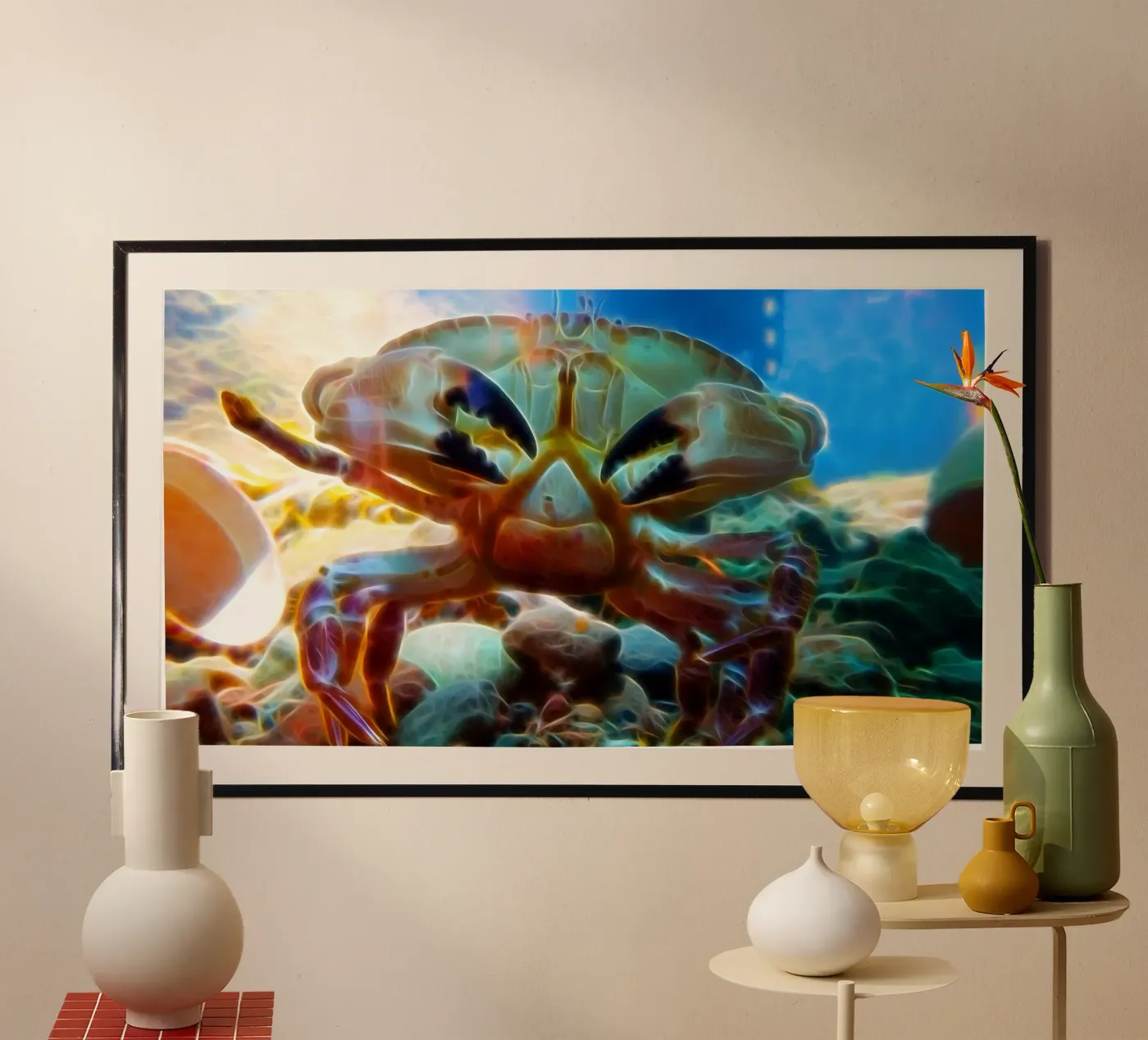 Krab poster van Massimo Frascogna