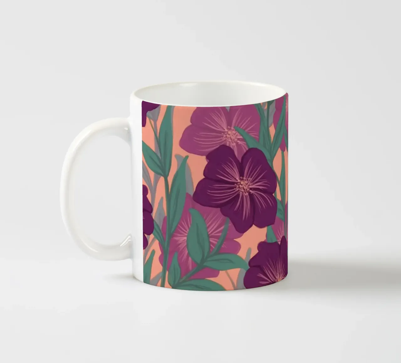 Bold Bloom Purple tazza in ceramica da designdn