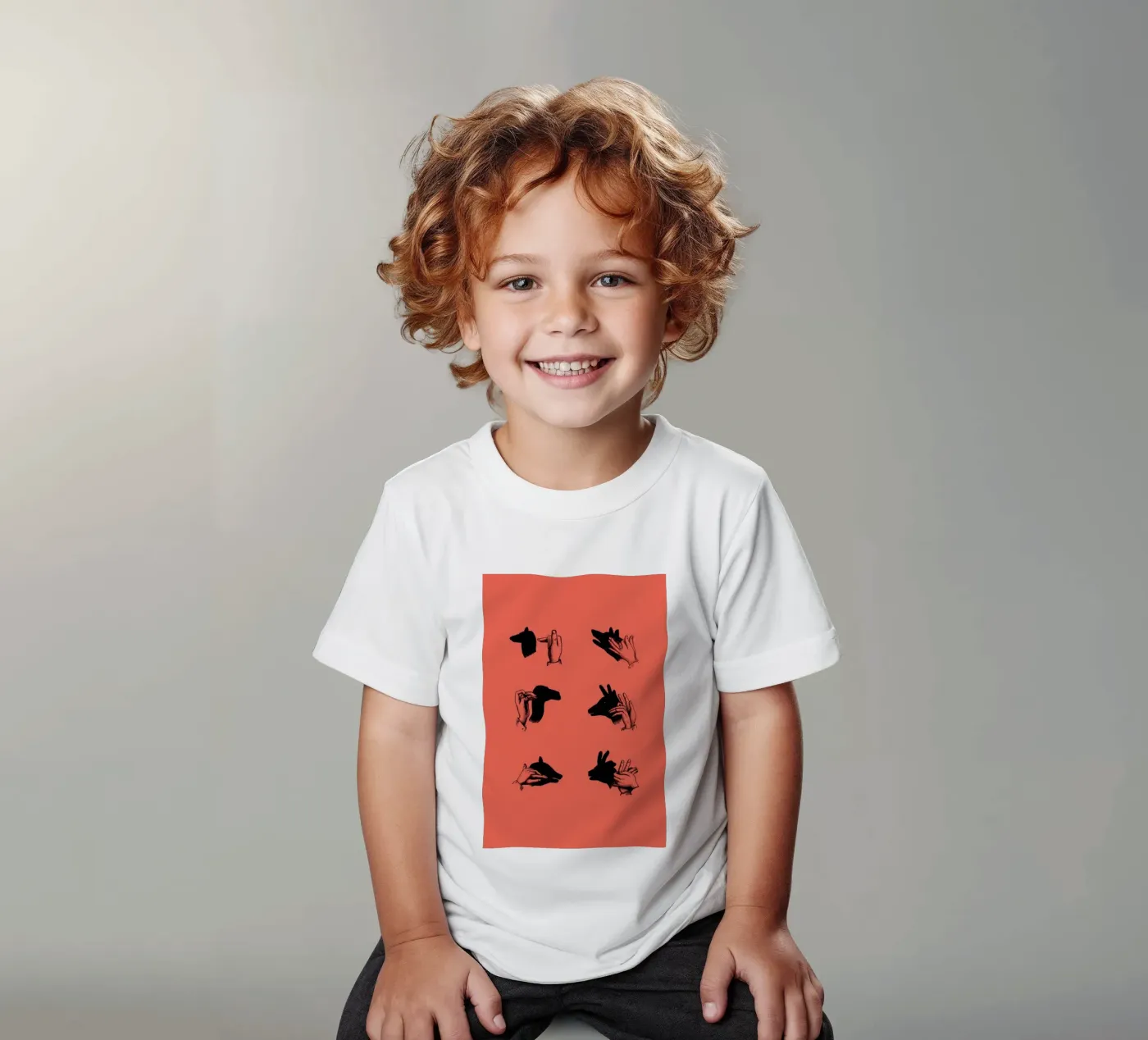 Hand shadows t-shirt bambini da LeDieg