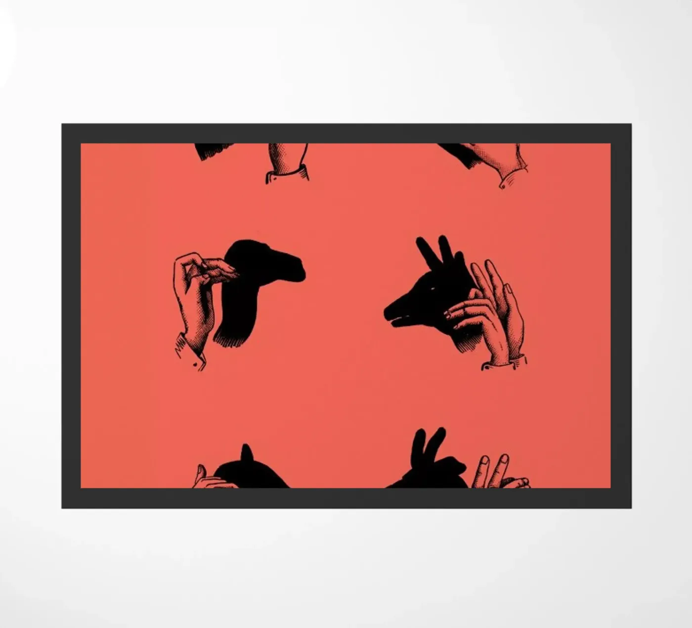 Hand shadows deurmat van LeDieg