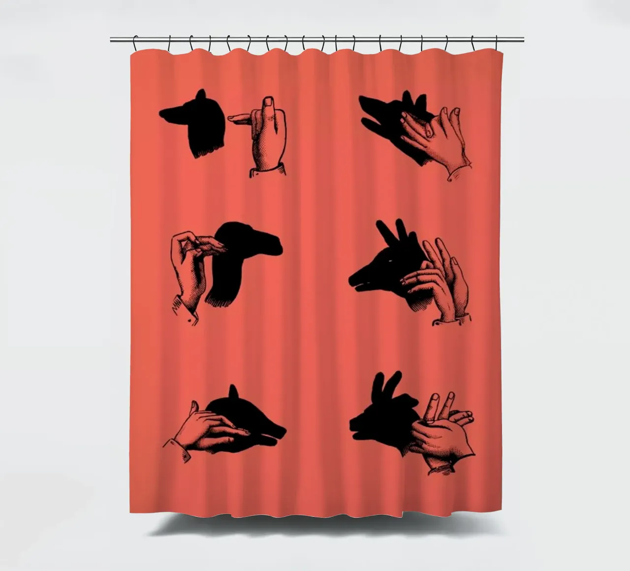 Hand shadows tenda da doccia da LeDieg