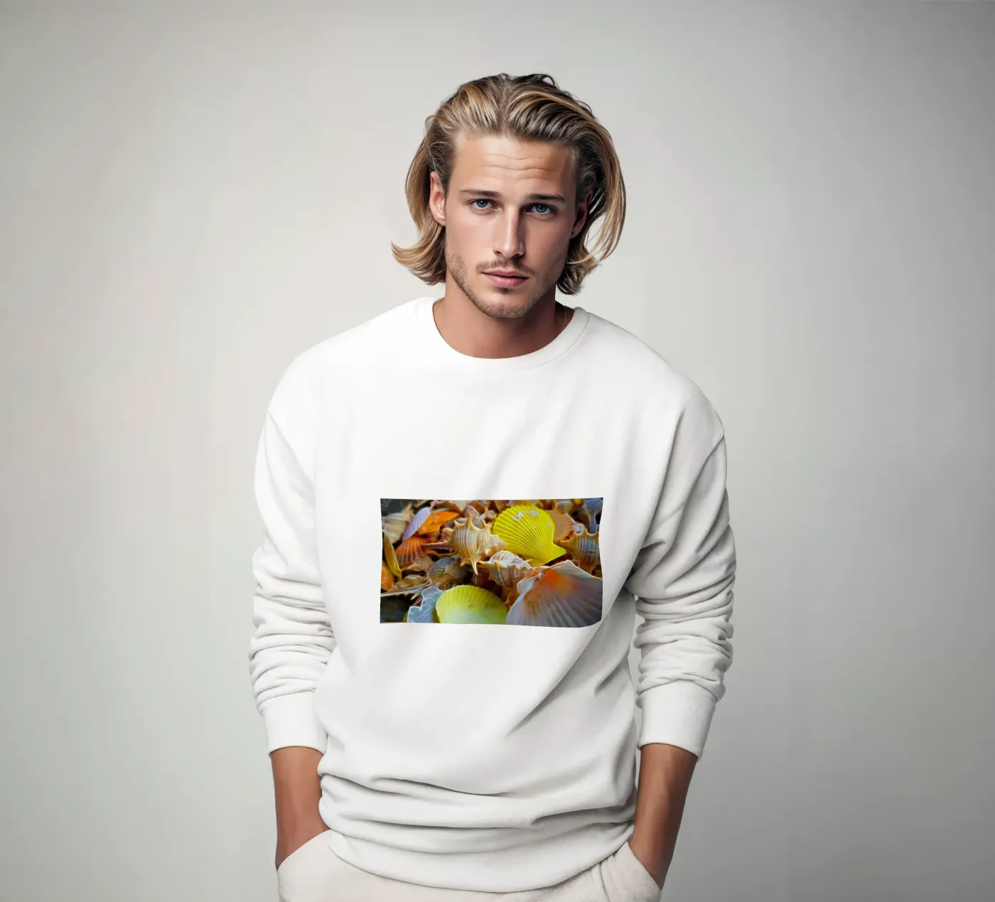 Schelpen sweatshirt van Massimo Frascogna