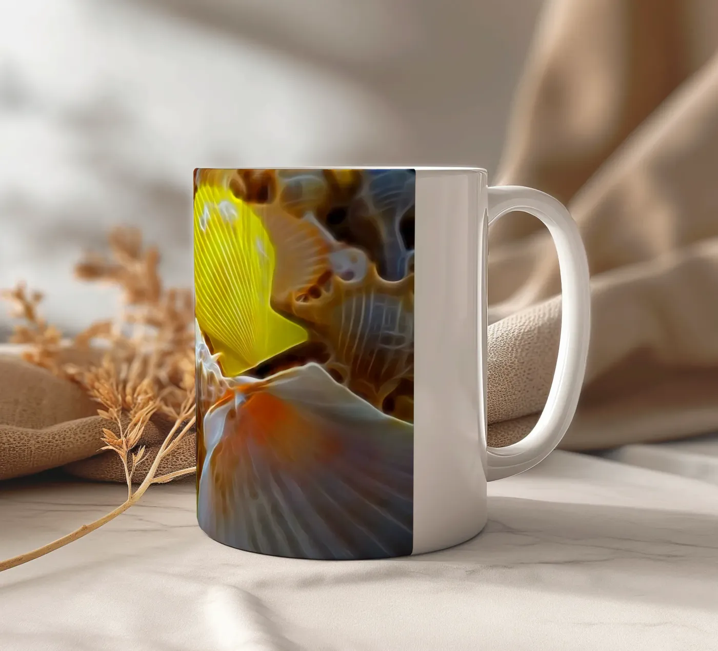 Shells Keramik Tasse von Massimo Frascogna