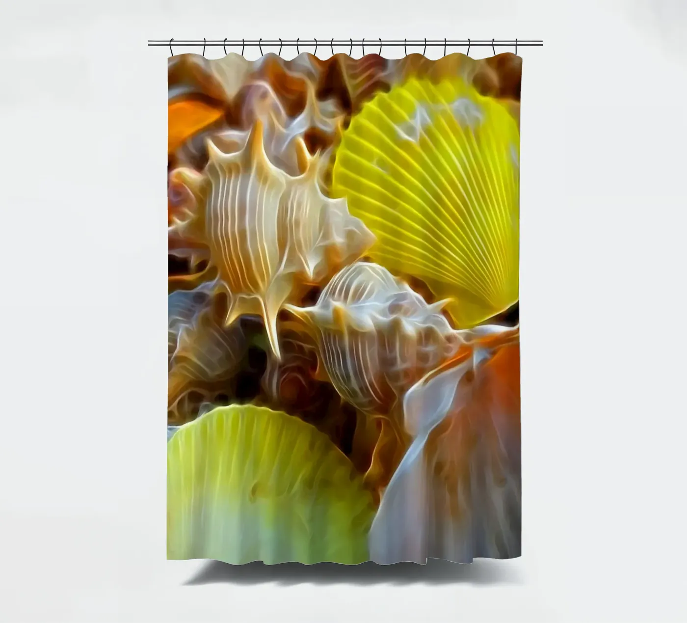 Schelpen douchegordijn van Massimo Frascogna