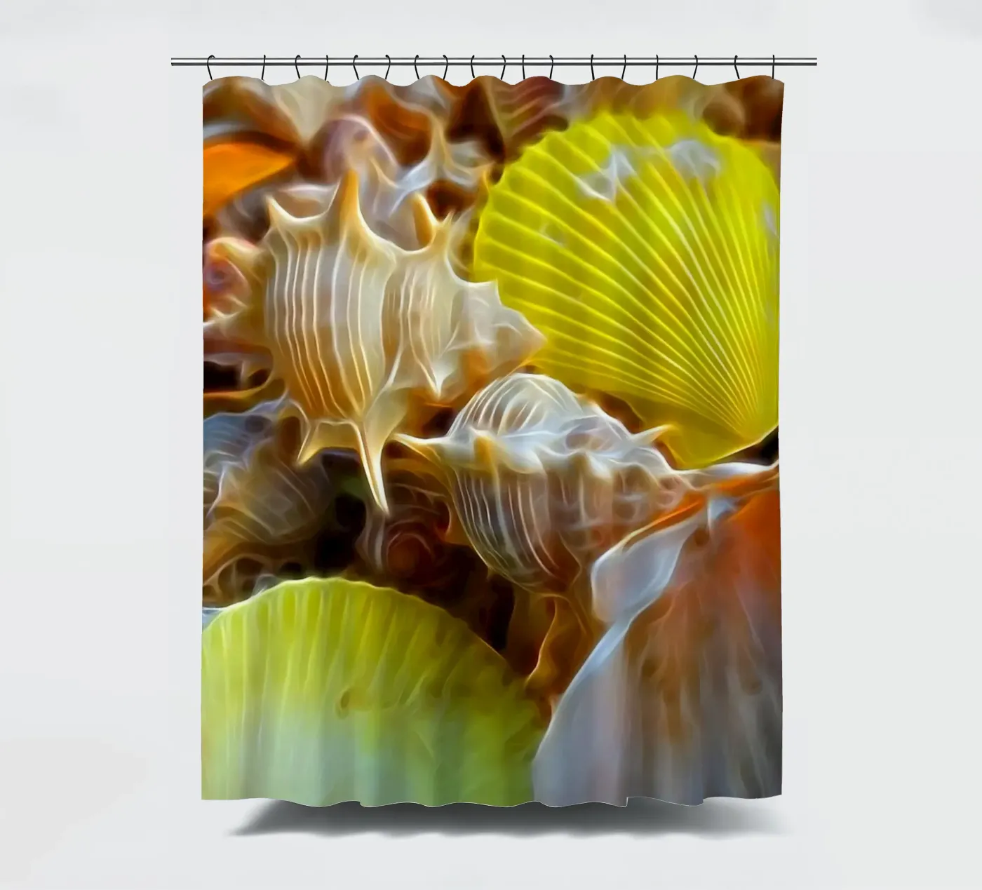 Schelpen douchegordijn van Massimo Frascogna