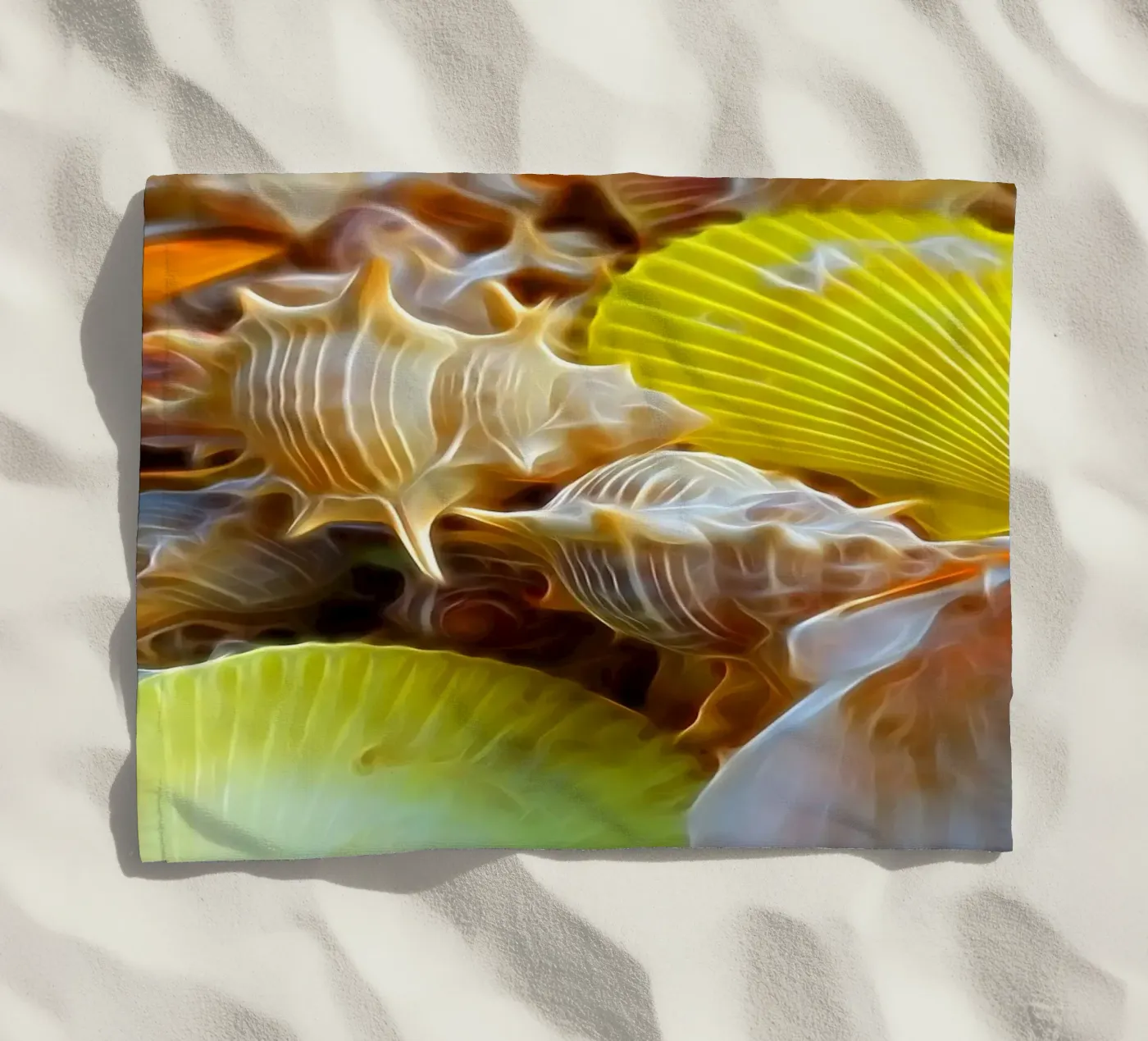 Schelpen strandhanddoek van Massimo Frascogna