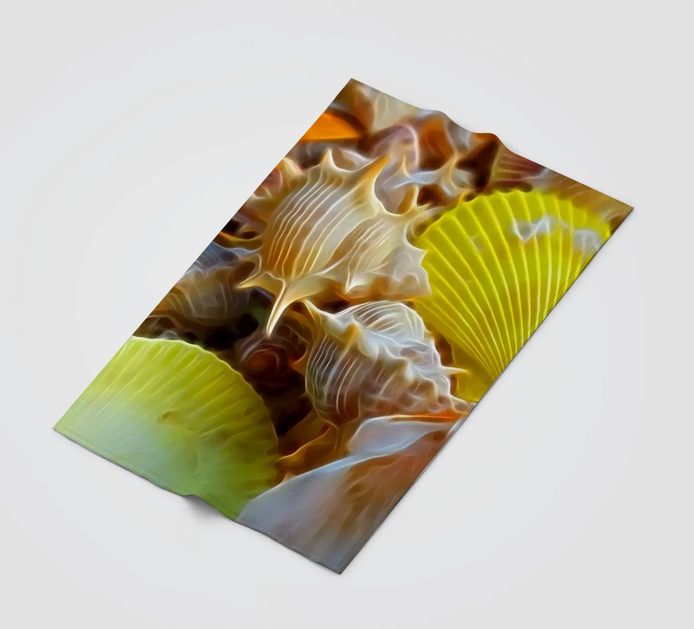 Muscheln Fleecedecke von Massimo Frascogna