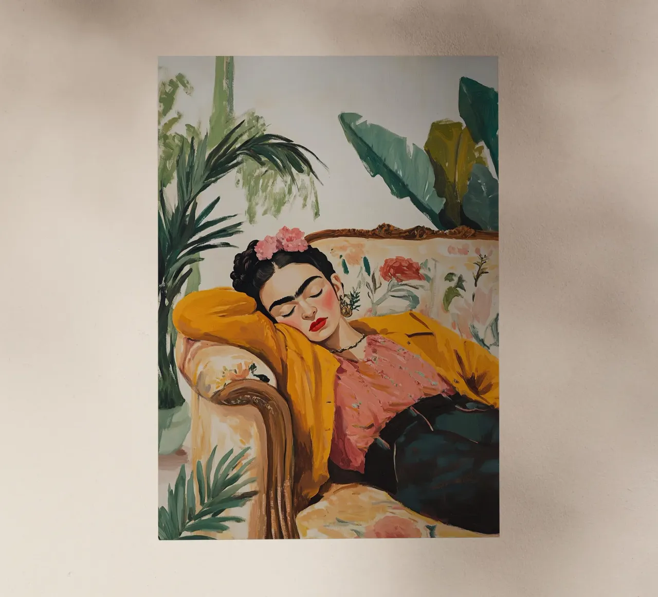 Frida Kahlo - Relax pellicola backlit da Fantasias Florales