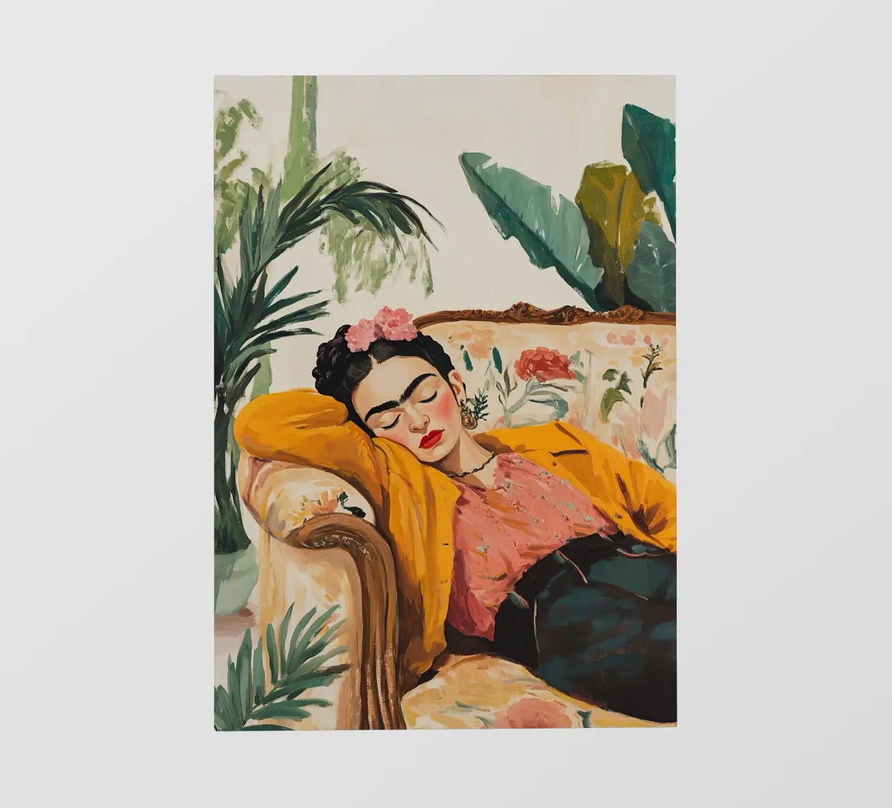 Frida Kahlo - Relax telo in pvc da Fantasias Florales