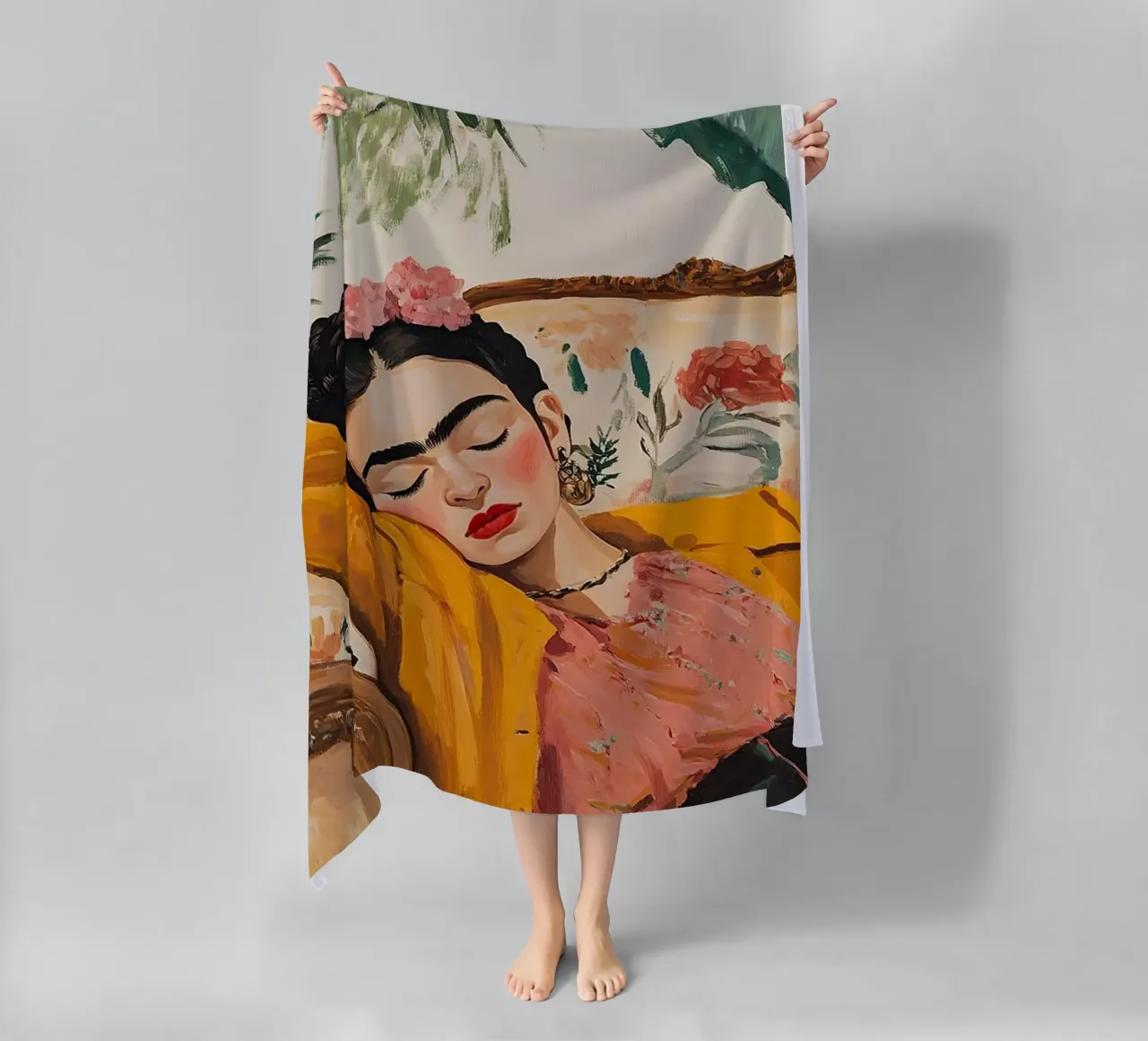 Frida Kahlo - Relax telo mare da Fantasias Florales