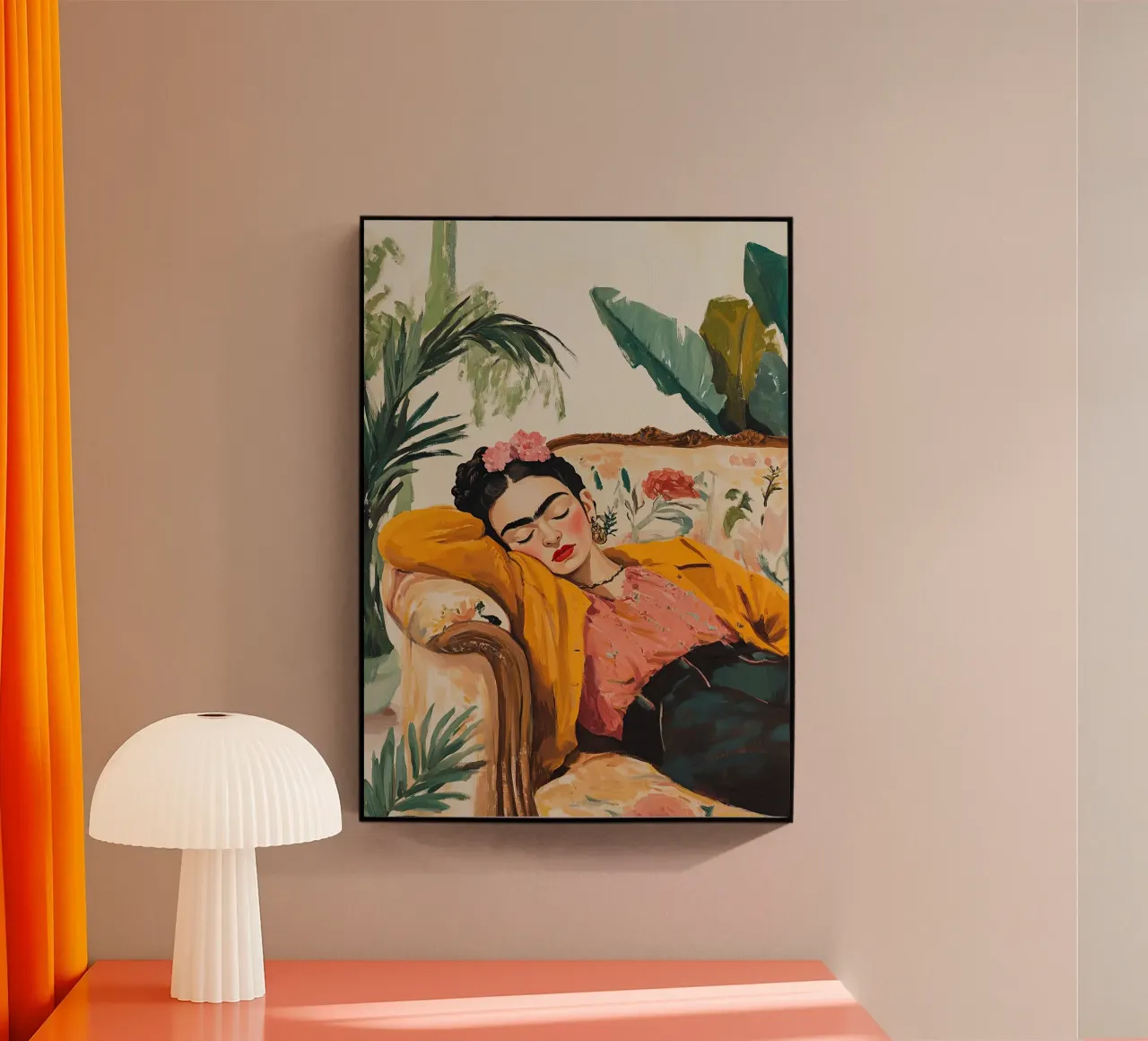 Frida Kahlo - Relax plexiglass da Fantasias Florales