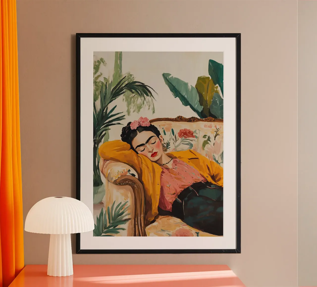 Frida Kahlo - Relax carta hahnemühle da Fantasias Florales