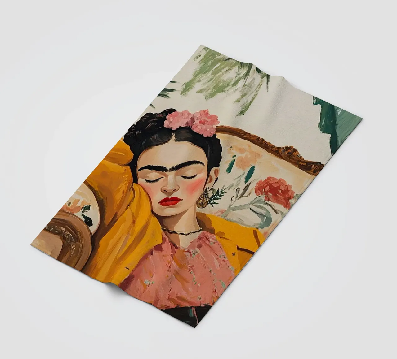 Frida Kahlo - Relax coperta in pile da Fantasias Florales