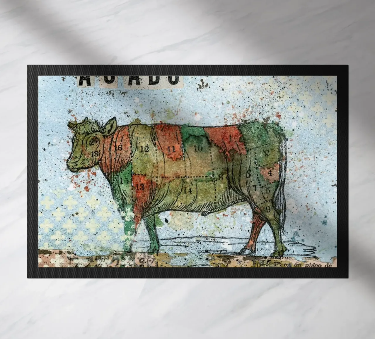 Asado doormat by Tameo