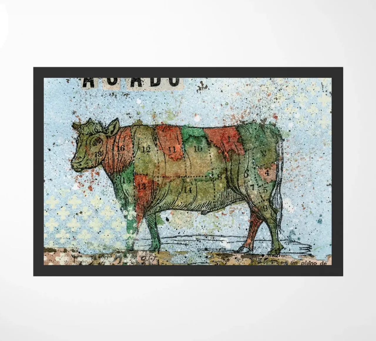 Asado doormat by Tameo