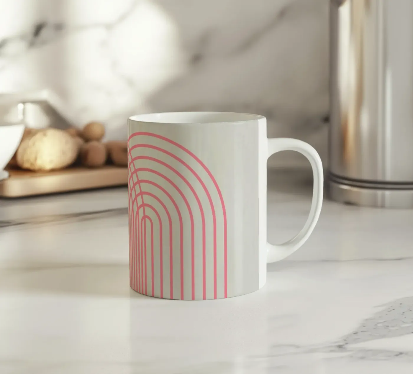 Connect ceramic mug by Rose Beck Art