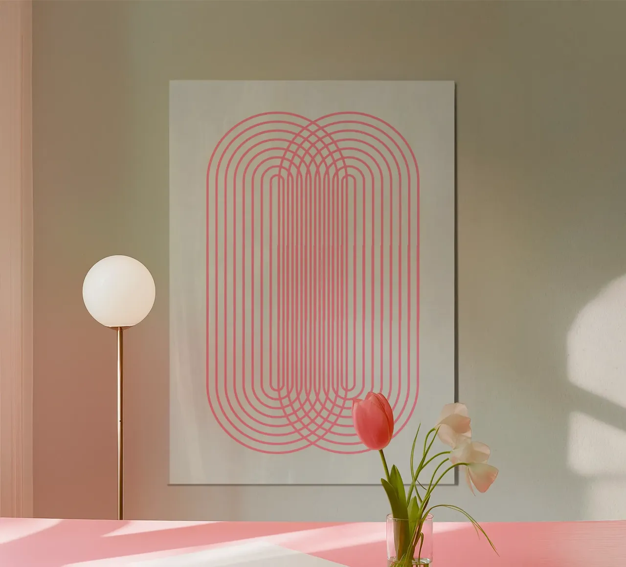 Collegare poster con telaio in alluminio da Rose Beck Art