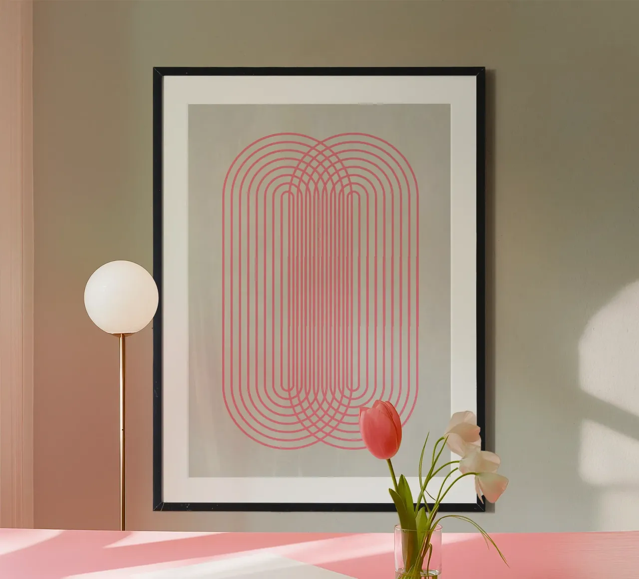 Collegare poster con telaio in alluminio da Rose Beck Art